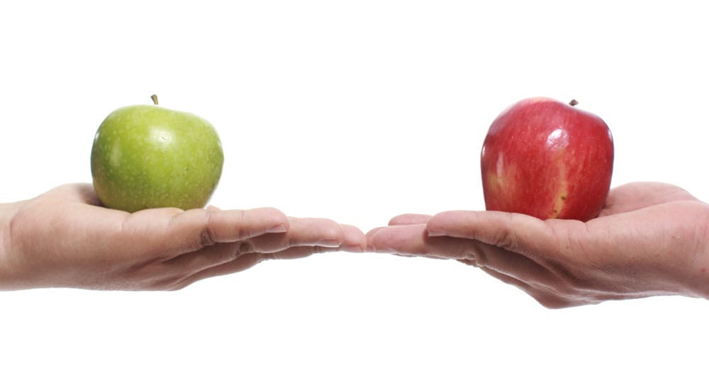 Apple To Apples Comparison