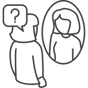 Body Dysmorphia Treatment Grey Icon - Eating Disorder Solutions Body Dysmorphia Treatment Grey Icon